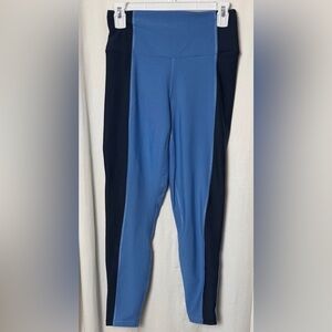 YPB Abercrombie & Fitch Blue Two-Toned High Waisted Leggings Size Medium